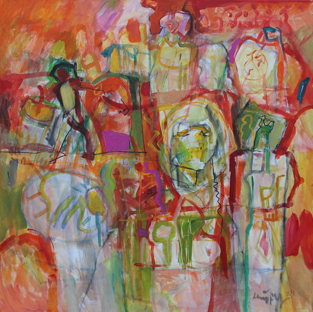 Magyar Jozsef Limonade (akril, vaszon, 80x80cm, 2024 )